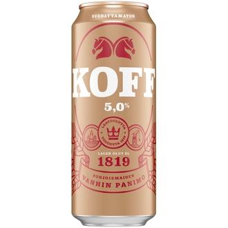 KOFF Suodattamaton olut 5,0 % tölkki 0,5 L