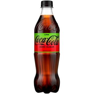 Coca-Cola Zero Sugar Lime virvoitusjuoma muovipullo 0,5 L
