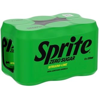 6-pack Sprite Zero virvoitusjuoma tölkki 0.33 L