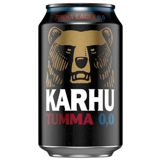 Karhu Tumma Lager olut 0,0 % tölkki 0,33 L