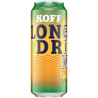 Koff Long Drink Tropical Lime-Mandarin-Kiwi long drink 5,5 % tölkki 0,5 L