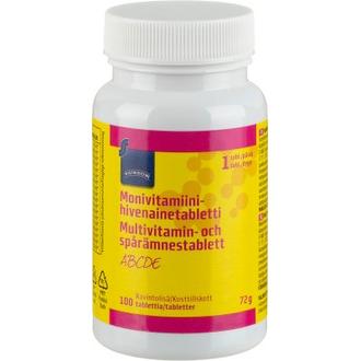 Rainbow Monivitamiini-hivenainetabletti, 100 tablettia 62 g