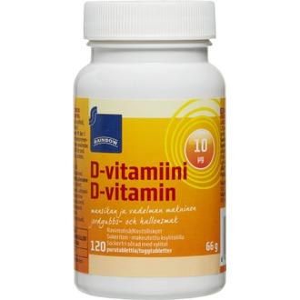 Rainbow D-vitamiini 10 µg 66 g/120 tabl.