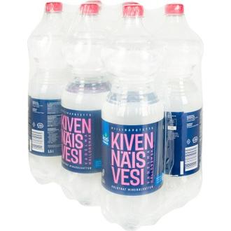 6 x Kotimaista Kivennäisvesi vadelma kevyesti hiilihapotettu 1,5l