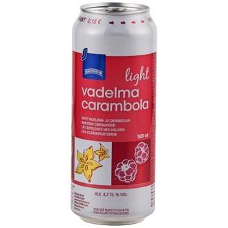 Rainbow vadelma-carambolasiideri light 4,7% 0,5L
