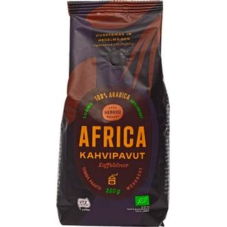Herkku Africa 350g kahvipavut tumma paahto luomu