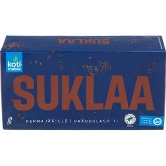 Kotimaista 1Lt / 489G Jäätelö Kotipakkaus Suklaa