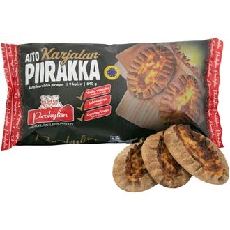 Porokylän Aito Karjalanpiirakka 9 kpl / 540 g laktoositon