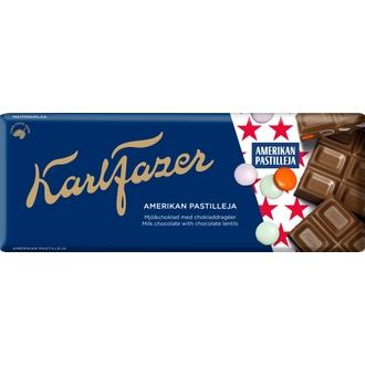 Karl Fazer Amerikan pastilleja suklaa levy 180 g