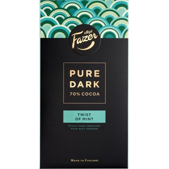 Fazer Pure dark 70% suklaalevy 95g mint