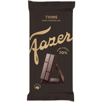 Karl Fazer Thins tumma suklaa 70% kaakaota suklaa levy 95g