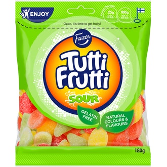 Tutti Frutti makeissekoitus 180g sour