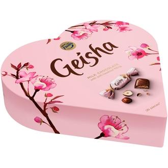 Fazer Geisha Sydän hasselpähkinänougat suklaakonvehti 190g
