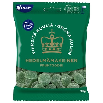 Fazer Vihreitä kuulia karkkipussi 180g