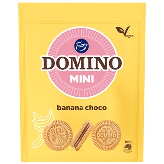 FAZER Domino Mini täytekeksi 99g banana choco