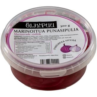 Öljypuu Marinoitua punasipulia 300g