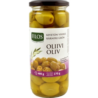 Filos oliivi 480/270g vihreä kivetön