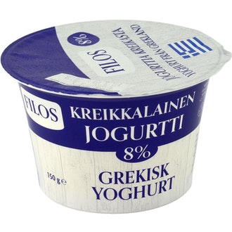 Filos kreikkalainen jogurtti 150g 8%