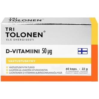Tohtori Tolonen Tri Tolosen D-Vitamiini 50µg 60 kaps