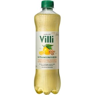Villi Vitamiinivesi sitruuna-inkivääri 0,5 l