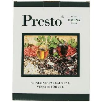 PRESTO Omena viiniainespakkaus 22 litralle omenaviiniä