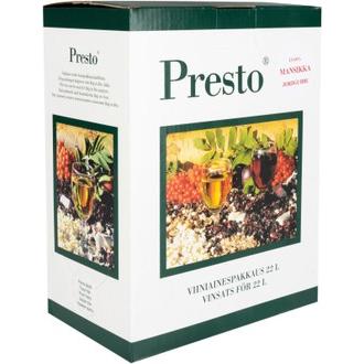 PRESTO Mansikka viiniainespakkaus 22 litralle mansikkaviiniä