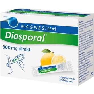 Diasporal Sitruunanmakuinen Magnesium-Annosrae 300Mg Direkt Ravintolisä 27G/20Kpl