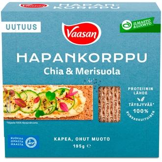 VAASAN Hapankorppu Chia & Merisuola 195g