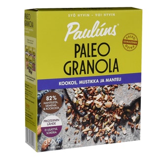 PAULUNS Paulúns Paleo granola 350g kookos, mustikka ja manteli