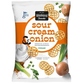 Weekend Snacks Perunasnacks Sour Cream & Onion 180g