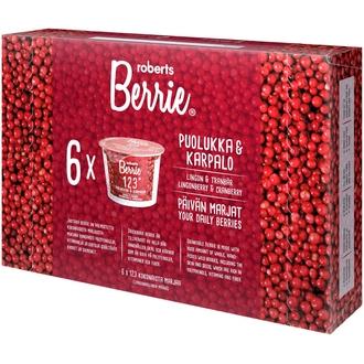 6 x Roberts Berrie puolukka-karpalo 100 ml
