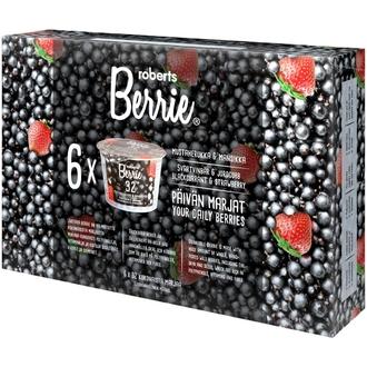 6 x Roberts Berrie mustaherukka-mansikka 100 ml