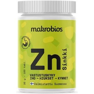 Makrobios Sinkkisitraatti 15 Mg 100 Tablettia 35G