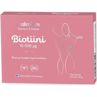 Makrobios Biotiini 10000 Mcg 60 Tablettia 30G
