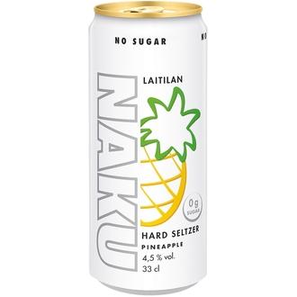 Laitilan Naku Hard Seltzer Pineapple 4,5% 0,33L long drink