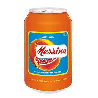 Laitilan Messina 0,33L veriappelsiininmakuinen limonaadi