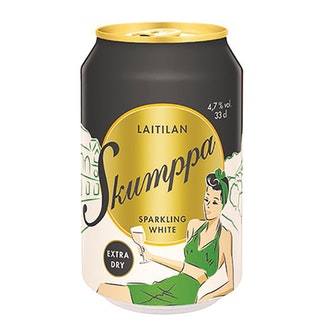 Laitilan Skumppa Sparkling White Extra Dry 4,7% 0,33L siideri