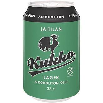 Laitilan Kukko Lager Alkoholiton 0,33L olut