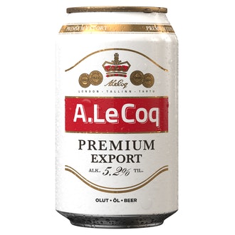 A.Le Coq Prem Export 5,2% 0,33l