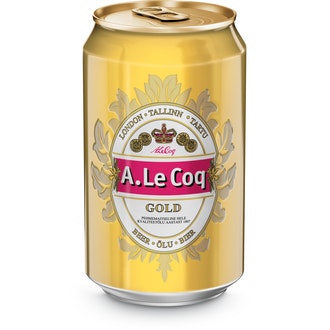 A. Le Coq Gold 4,7% Olut 0,33 L Tlk