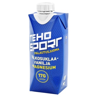 TEHO Sport palautusjuoma 0,33l Valkosulklaa-vanilja+Magnesium tetra