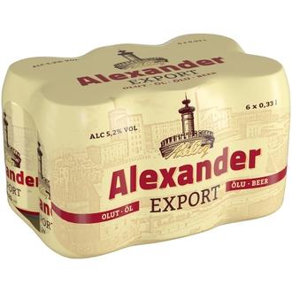 6xAlexander Export 5,2 % 0,33 l tlk