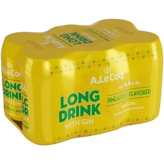 6xA. Le Coq GIN Pineapple Long Drink 5,5 % 0,33 l tlk