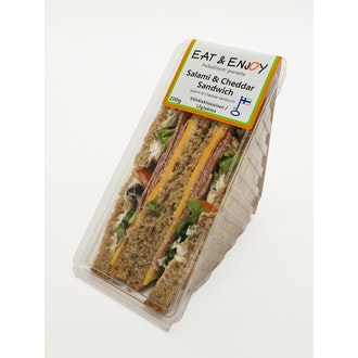 Eat&Enjoy salami&cheddar sandwich 200g