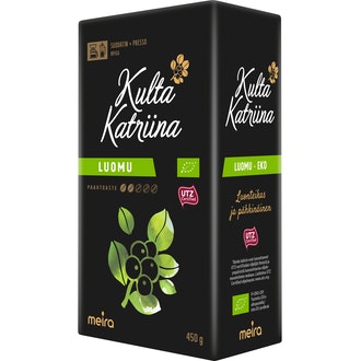 Kulta Katriina kahvi 450g suodatinjauhatus, luomu