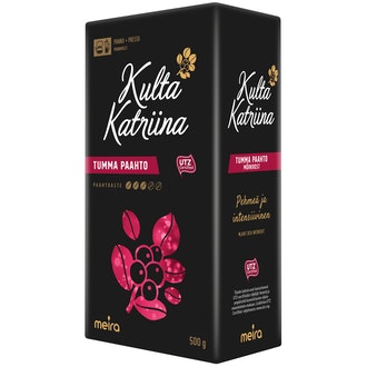 Kulta Katriina kahvi tumma paahto 500g pannujauhatus