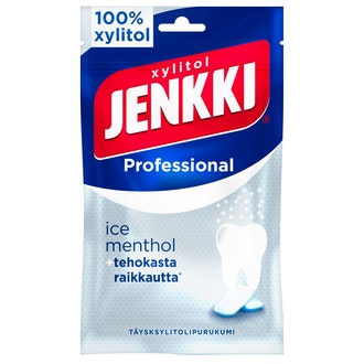 Jenkki professional täysksylitolipurukumi ice menthol 90g