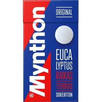 Mynthon Original Eucalyptus sokeriton kurkkupastilli 35g