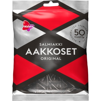 MALACO Aakkoset 180g Original Salmiakki