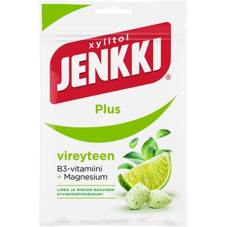 Jenkki Plus Lime-Mint ksylitolipurukumi 44g